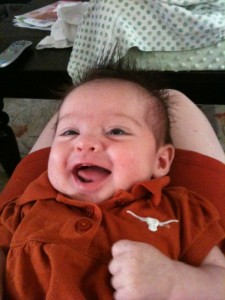 Marley Smiles at Aunt Amy